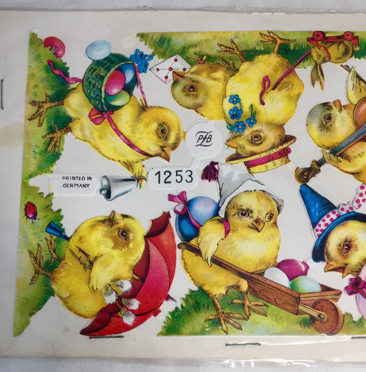 Vintage Easter Chicks Die Cuts, Printed in Germany at Duckwells