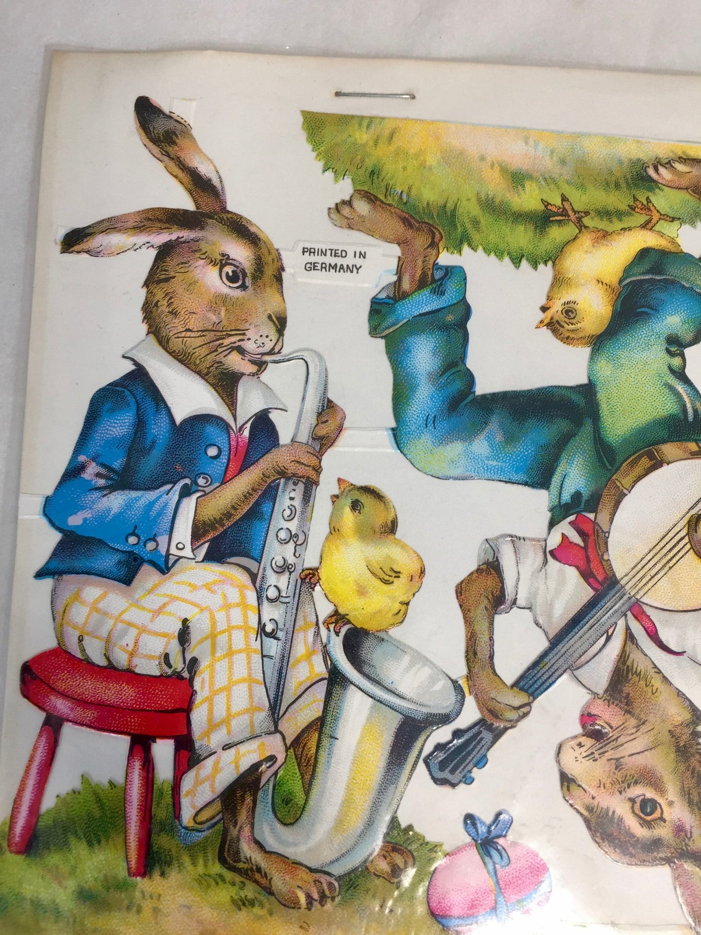 Vintage Easter Rabbits Die Cuts, Printed in Germany at Duckwells