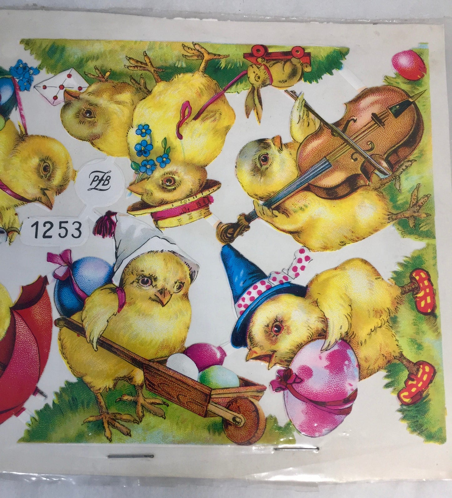 Vintage Easter Chicks Die Cuts, Printed in Germany at Duckwells