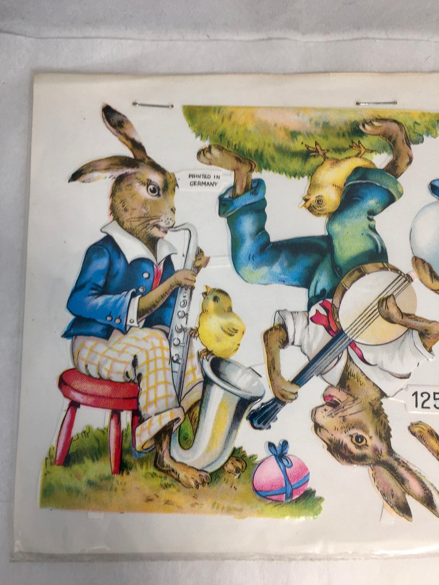 Vintage Easter Rabbits Die Cuts, Printed in Germany at Duckwells