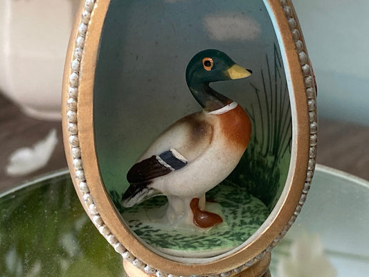 Mid-century Bone China Egg Diorama at Duckwells