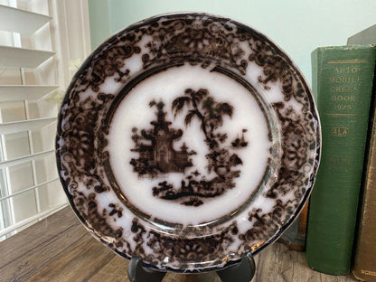 Antique English Transferware Plate at Duckwells