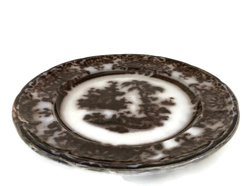 Antique English Transferware Plate at Duckwells
