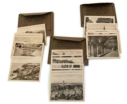 Antique English Town Photo Miniatures, Frith's Cameo Series at Duckwells