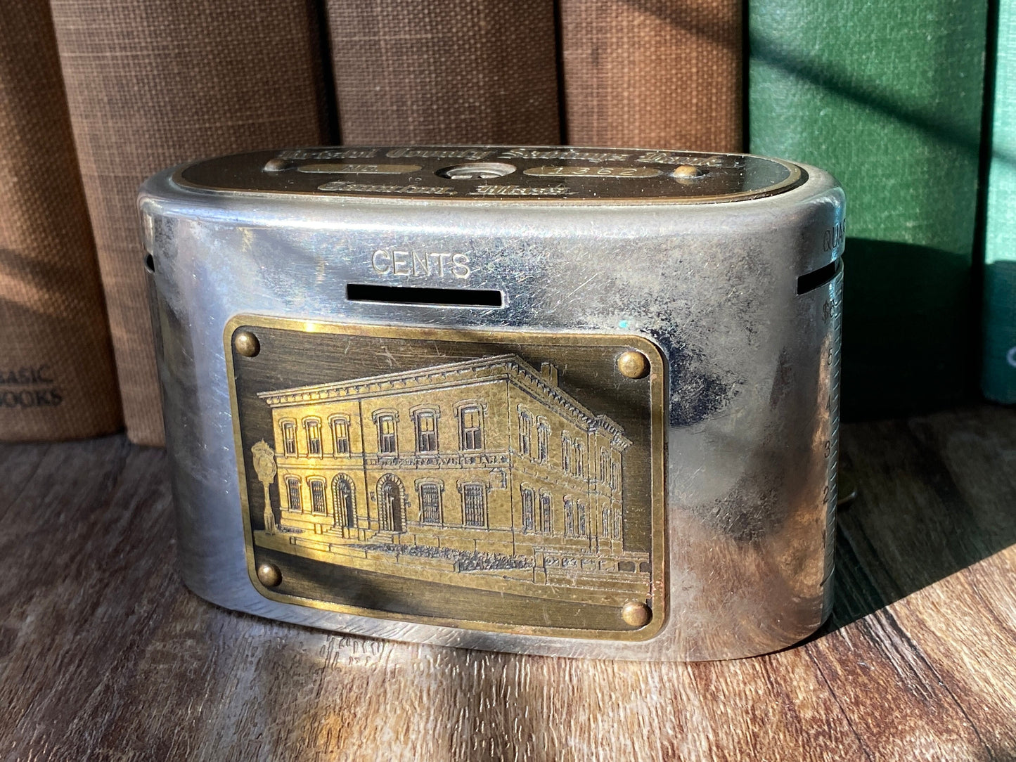 Antique Traveling Teller Bank, Bristol County Savings Bank