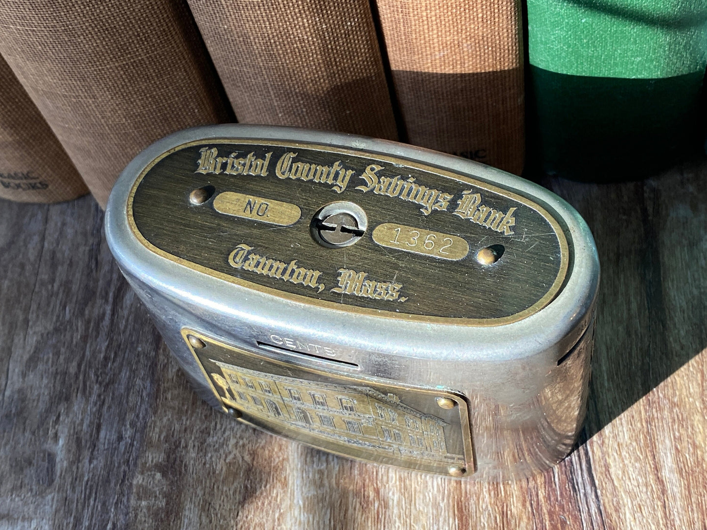 Antique Traveling Teller Bank, Bristol County Savings Bank