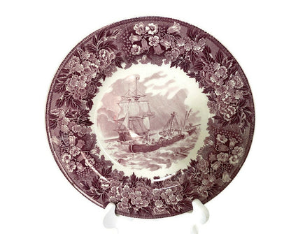 Vintage USS Constitution Wedgwood Souvenir Plate at Duckwells