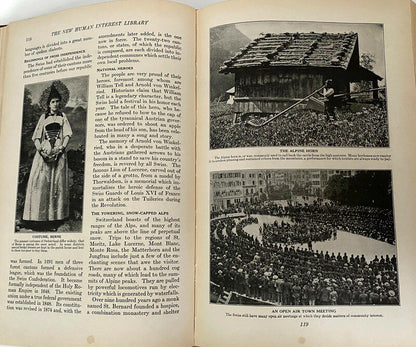 Antique Book, The New Human Interest Library Volume V Around the World