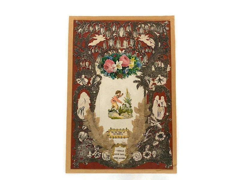 Antique Victorian Era Valentine at Duckwells