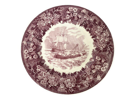 Vintage USS Constitution Wedgwood Souvenir Plate at Duckwells