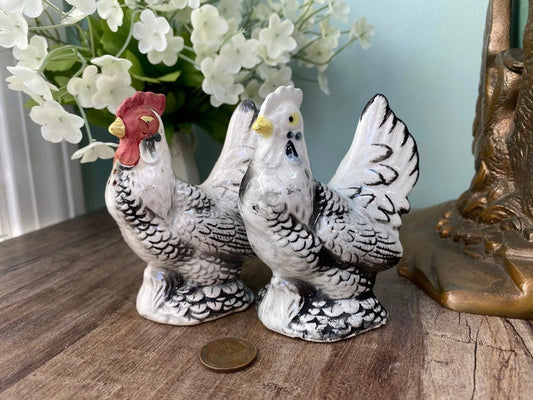 Vintage Chickens Salt and Pepper Shakers at Duckwells