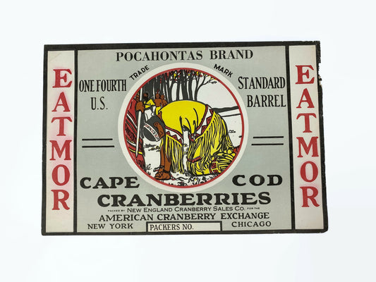 Pocahontas Crate Label at Duckwells