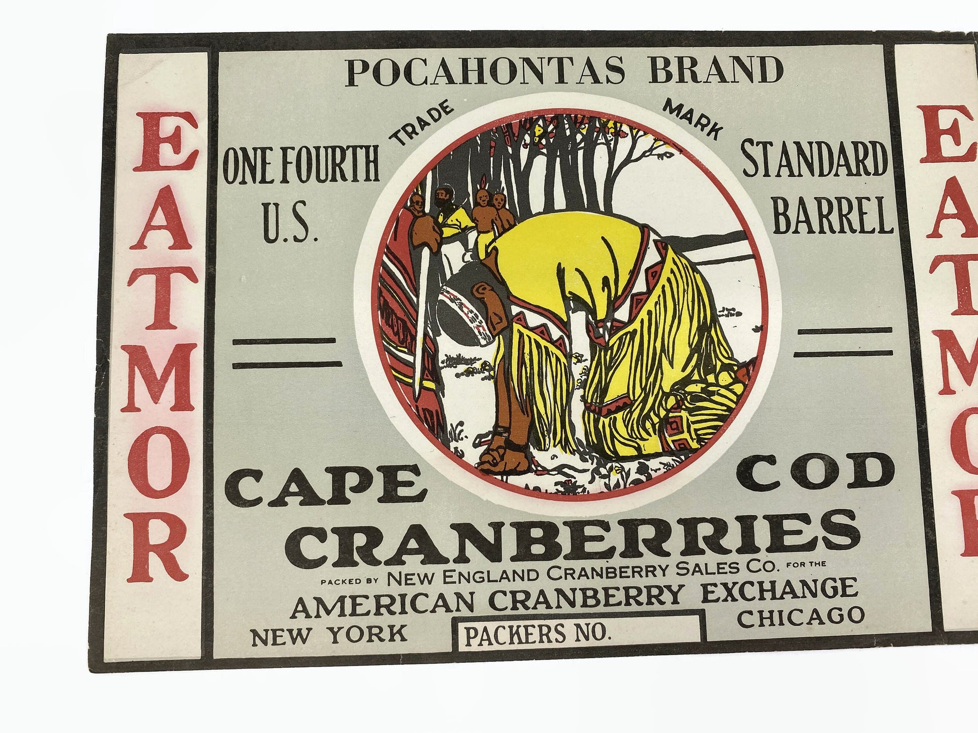 Pocahontas Crate Label at Duckwells