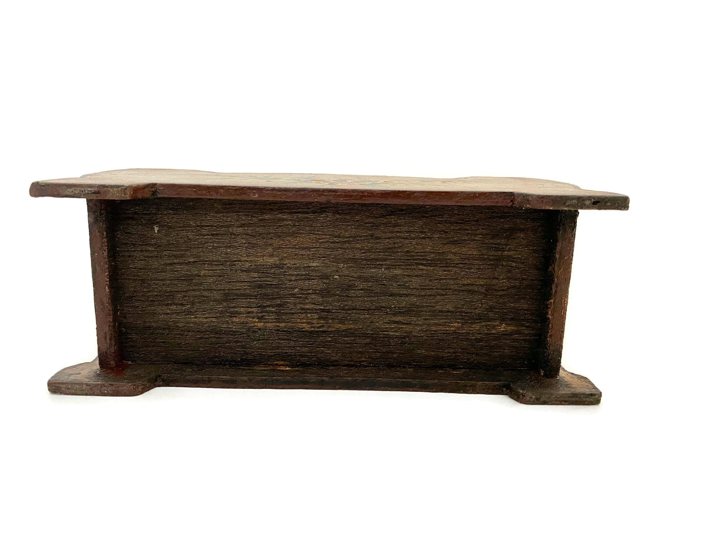 Vintage Wood Hand Painted Desk Ornanizer