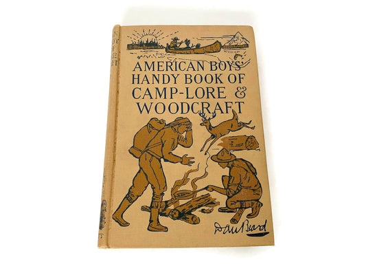 Antique Book American Boys' Handy Book of Camp-Lore & Woodcraft 1920 First Edition