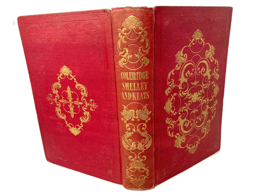 Antique Book The Poetical Works of Coleridge, Shelley and Keats; 1847