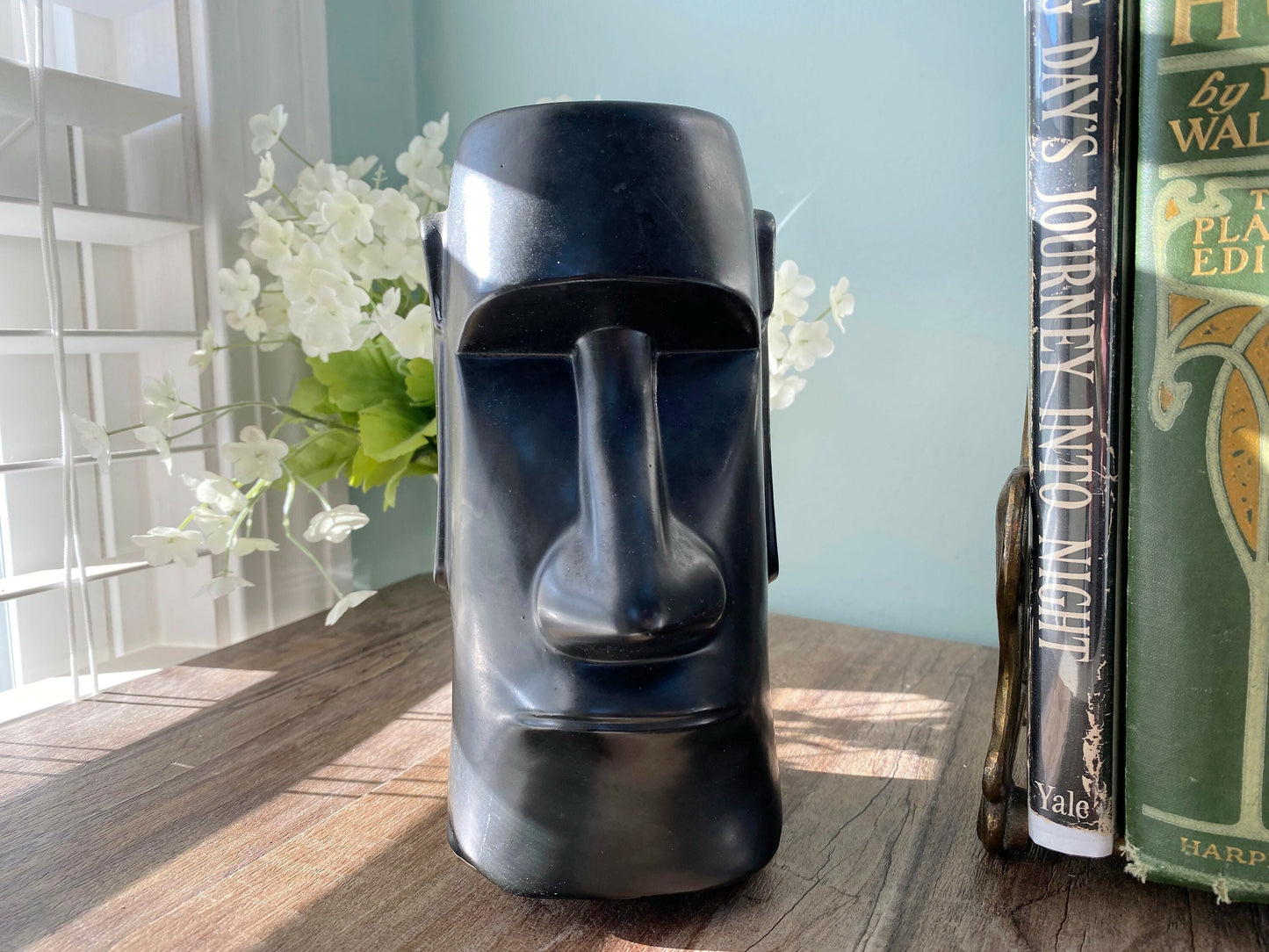 Vintage Ceramic Tiki Easter Island Mug