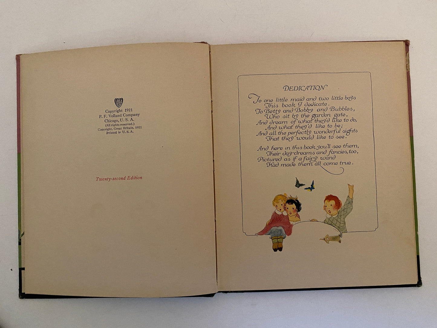 Antique Children's Book Betty, Bobby and Bubbles 1921