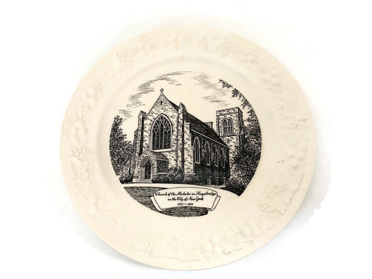 Vintage Church of Mediator in Kingsbridge, Bronx New York Plate
