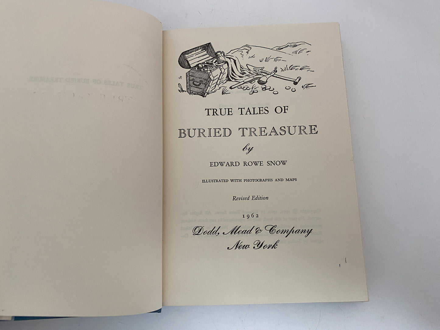 Vintage Hardcover Book, True Tales of Buried Treasure
