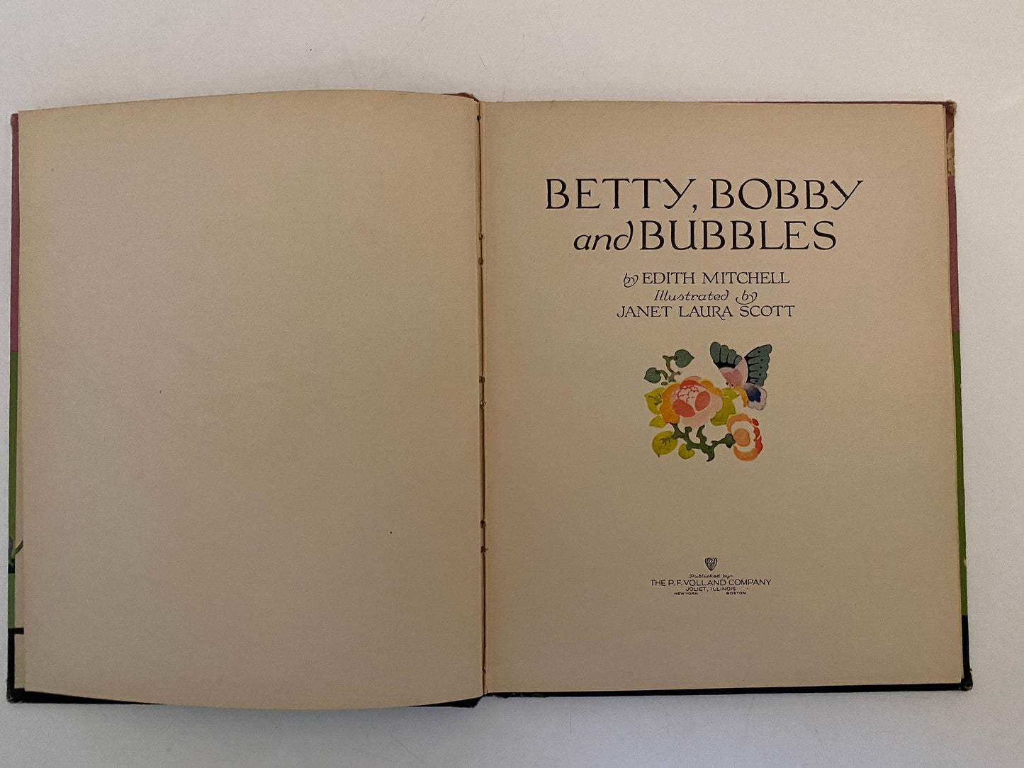 Antique Children's Book Betty, Bobby and Bubbles 1921