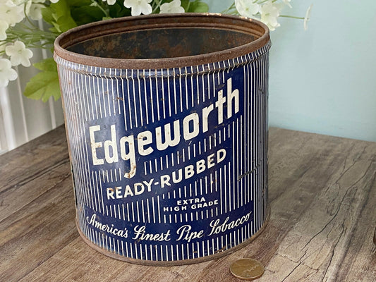 Vintage Edgeworth Tobacco Tin Can
