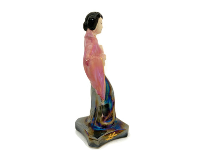 Midcentury Asian Ceramic Lusterware Figurine