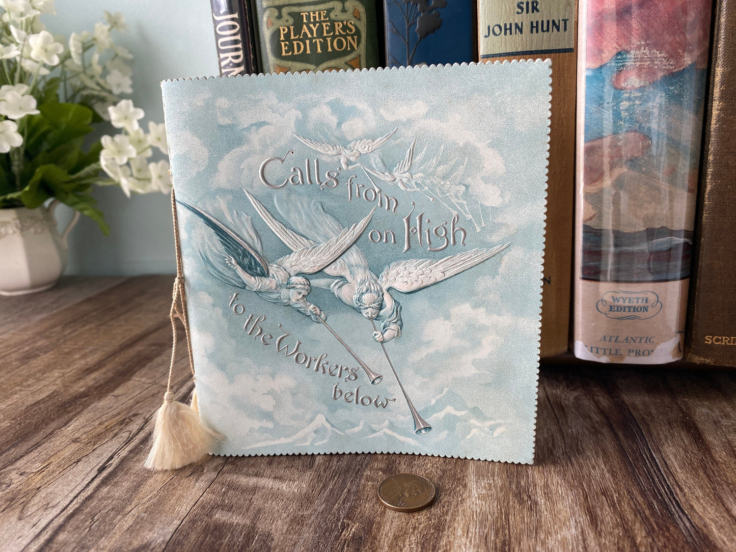 Antique Book, Call from on High to the Workers Below