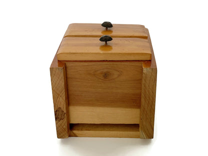 Vintage Cedar Box Souvenir of Lake George, New York
