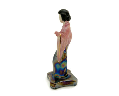 Midcentury Asian Ceramic Lusterware Figurine
