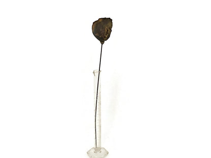 Antique Metal Rose 10" Hatpin