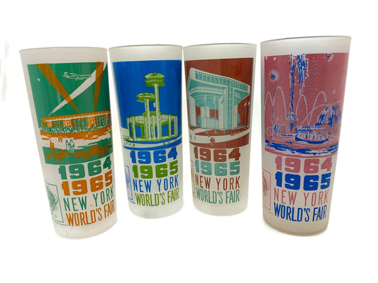 1964 1965 New York World's Fair Glass Tumblers
