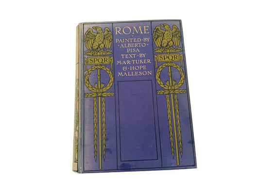 Antique Book, Rome Painted by Alberto Pisa