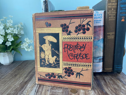 Antique Book, The Life and Adventures of Robinson Crusoe