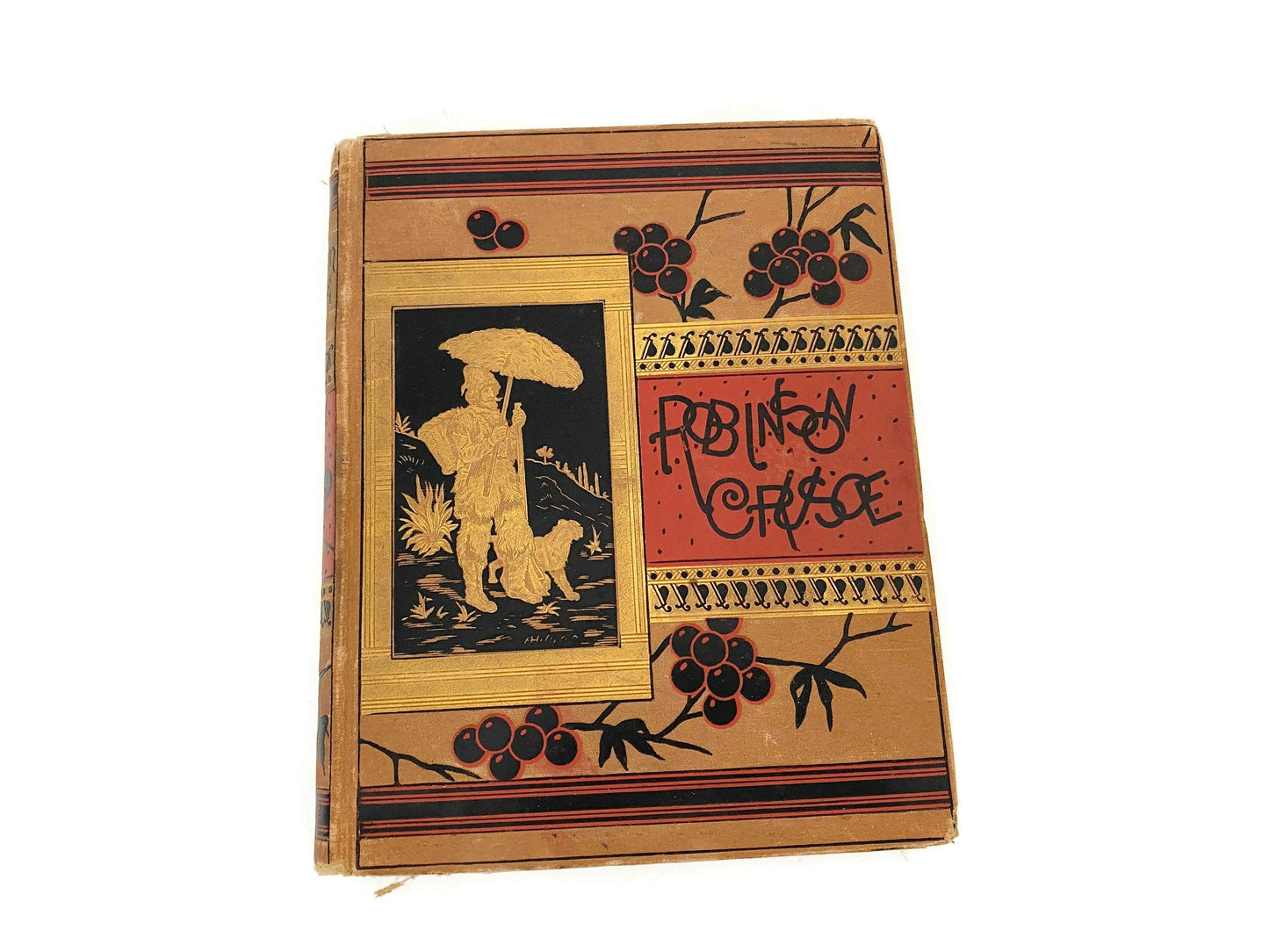 Antique Book, The Life and Adventures of Robinson Crusoe