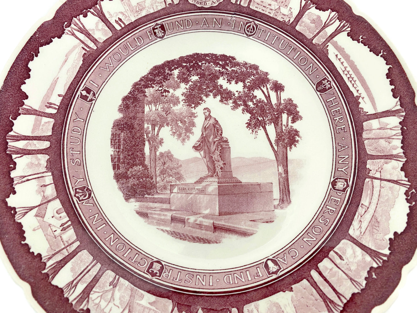 Vintage Cornell University Wedgwood Plate