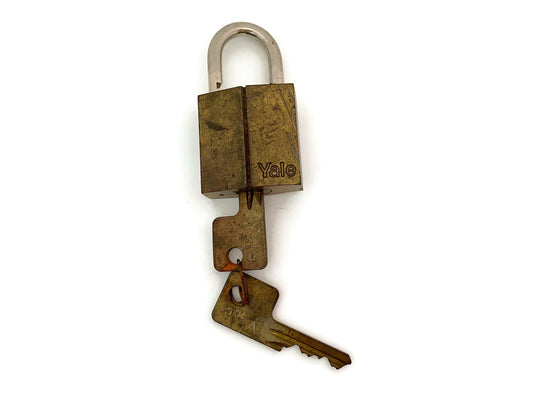 Vintage Yale & Towne Brass Padlock with 2 keys