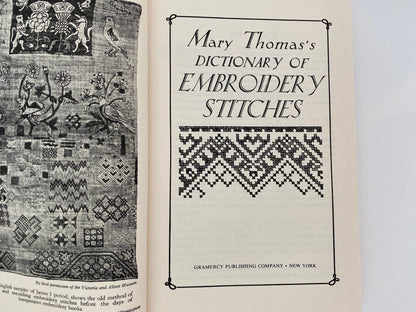 Vintage Book Mary Thomas's Dictionary of Embroidery Stitches 1935