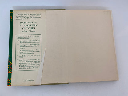 Vintage Book Mary Thomas's Dictionary of Embroidery Stitches 1935