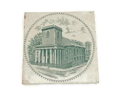 Antique Kings Chapel Boston Ceramic Tile