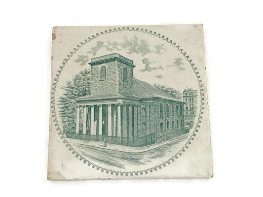 Antique Kings Chapel Boston Ceramic Tile