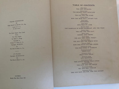 Vintage Children's Book 1938 Stories That Never Grow Old