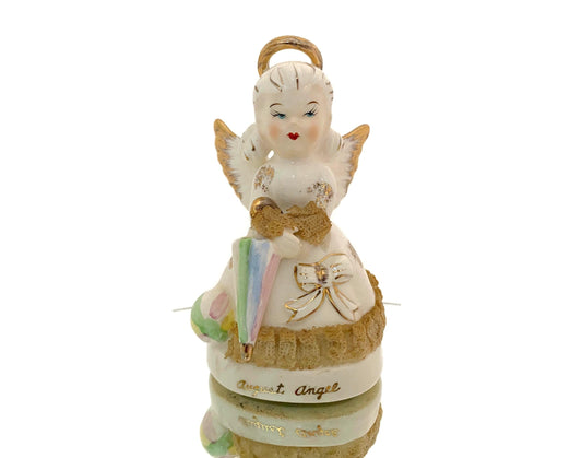Midcentury Ceramic Birthday Angel August by ART Japan