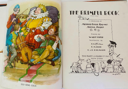 Vintage  Children's Book, 1939 The Brimful Book Mother Goose, Animals, and ABCs