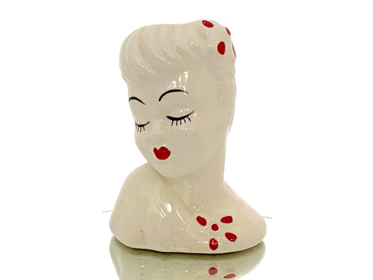 Midcentury Glamour Girl Head Vase at Duckwells