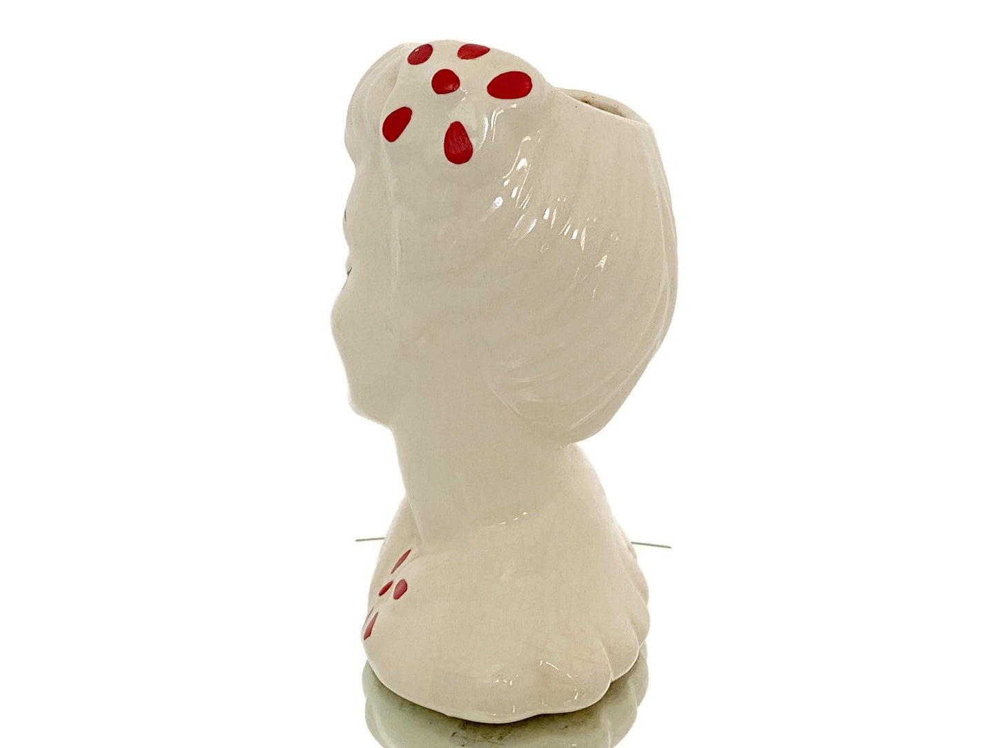 Midcentury Glamour Girl Head Vase at Duckwells