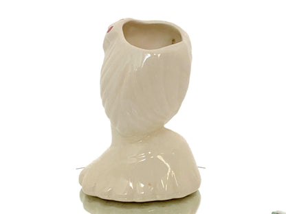 Midcentury Glamour Girl Head Vase at Duckwells