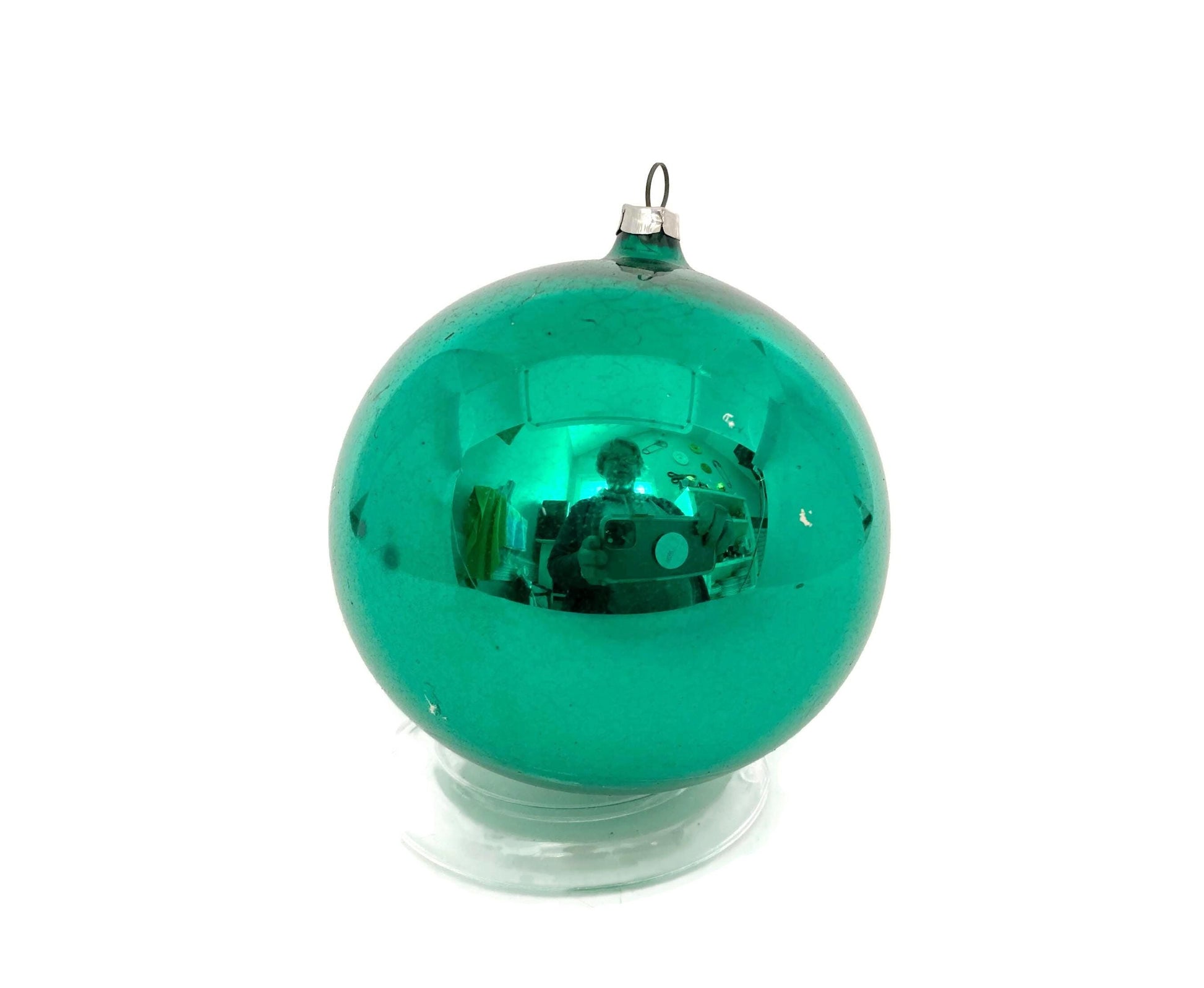 Midcentury Extra Large Jumbo Christmas Ornament made in West Germany at Duckwells