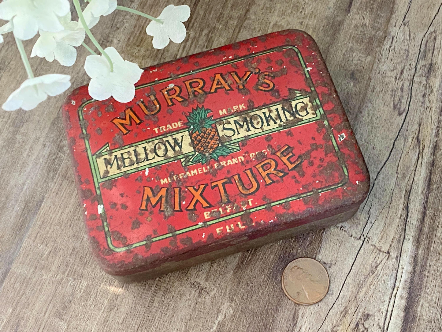 Antique Tobacco Tin Murray's Belfast Ireland at Duckwells