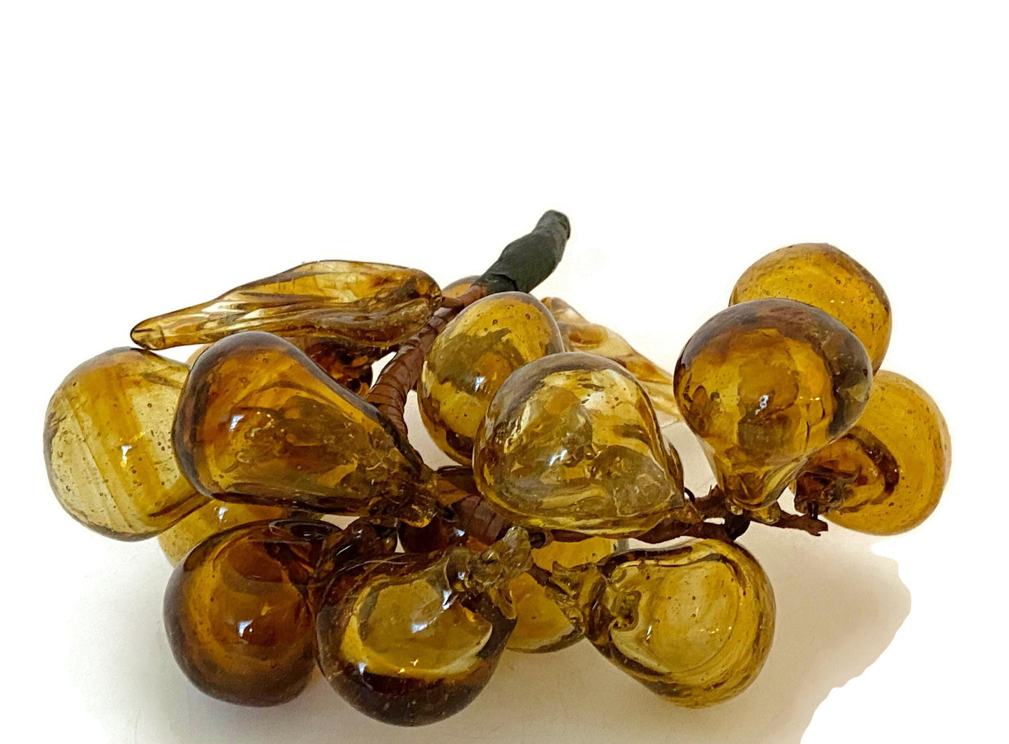 Midcentury Blown Glass Brown Grapes